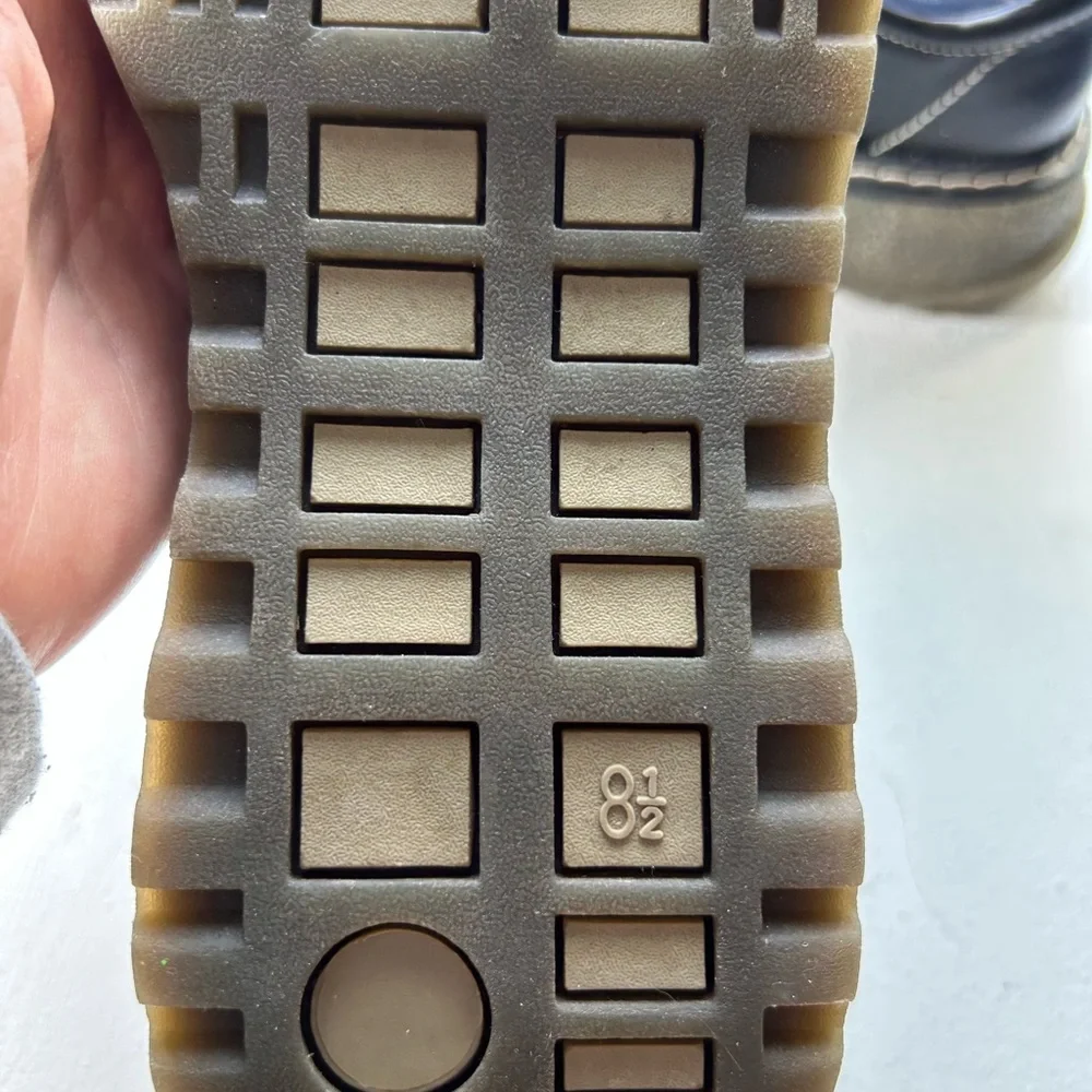 LA Underground Shoes Y2K Black Mary Jane Buckle Stitch Academia Size 8.5 - Picture 4 of 7